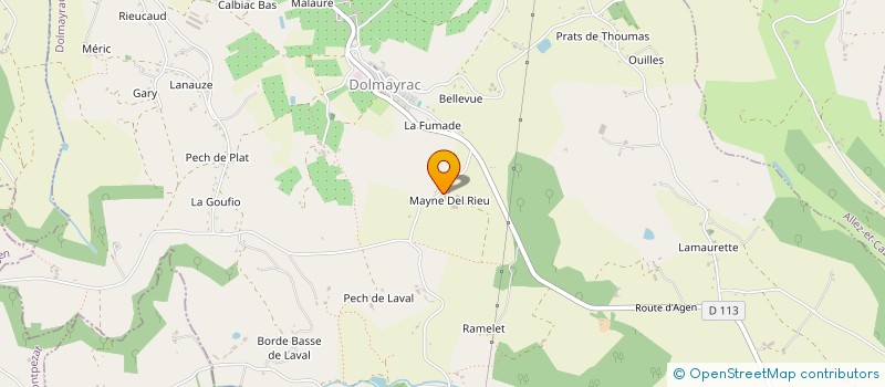 localisation de l'entreprise GFA LAPICOREE  DOLMAYRAC