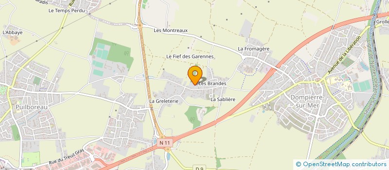 localisation de l'entreprise GFA LAPIN à DOMPIERRE-SUR-MER
