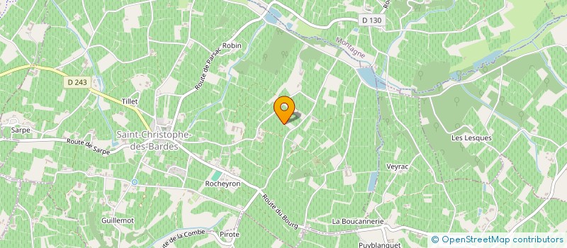 localisation de l'entreprise GFA LARCIS JAUMA à SAINT-CHRISTOPHE-DES-BARDES