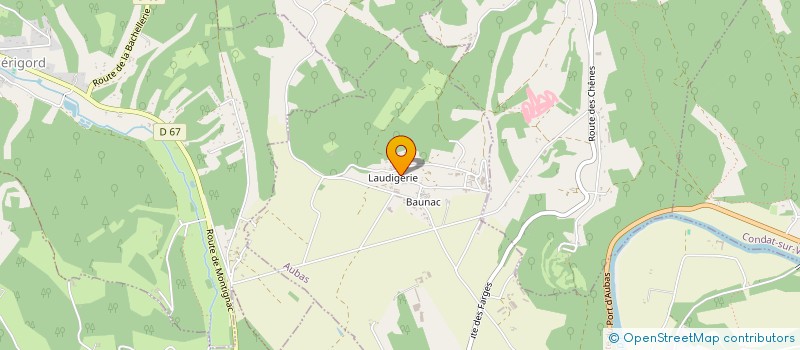 localisation de l'entreprise GFA LAUDIGERIE  AUBAS