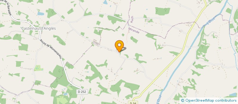 localisation de l'entreprise GFA LAZIES  MONTESQUIOU