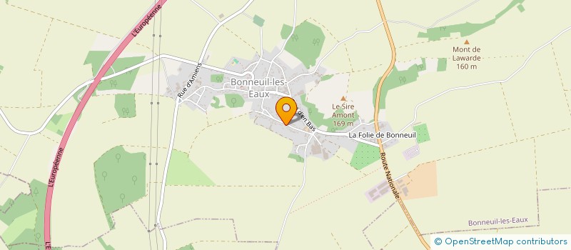 localisation de l'entreprise GFA LE BEAU BOIS  BONNEUIL-LES-EAUX