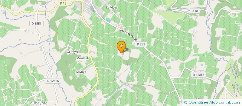 localisation de l'entreprise GFA LE BEDAT  GENSAC