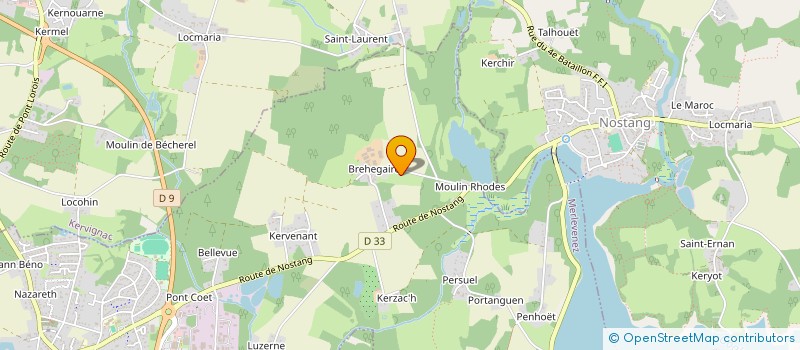 localisation de l'entreprise GFA LE BLIMEAU  MERLEVENEZ