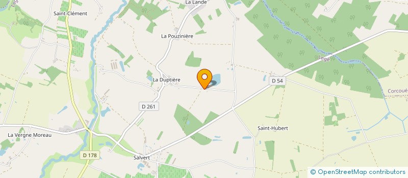 localisation de l'entreprise GFA LE BOIS BRULE à LEGE