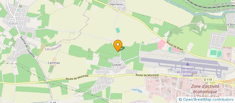 localisation de l'entreprise GFA LE BOIS DE GREZES à CARCASSONNE