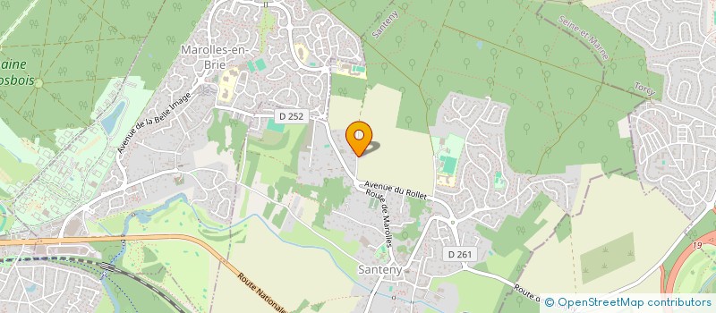 localisation de l'entreprise GFA  LE BOIS DU PARC  SANTENY