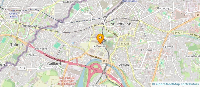 localisation de l'entreprise GFA LE BROUAZ à ANNEMASSE