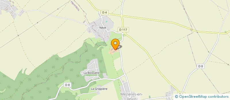 localisation de l'entreprise GFA LE BUQUET  MEZIERES-EN-VEXIN