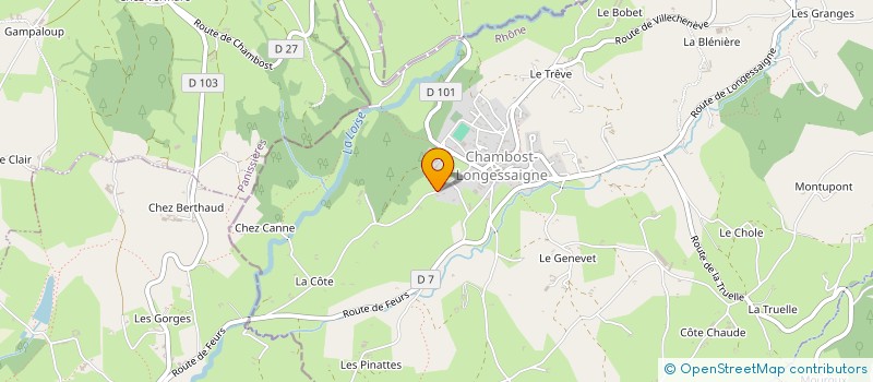 localisation de l'entreprise GFA LE CAMUS  MONTROTTIER