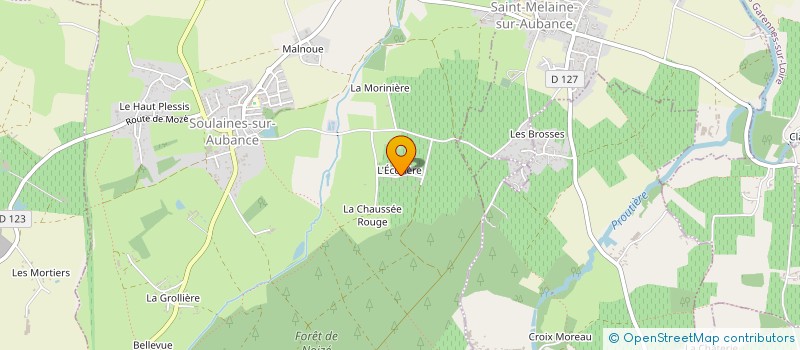 localisation de l'entreprise GFA LE CHANT DES COCCINELLES  SOULAINES-SUR-AUBANCE