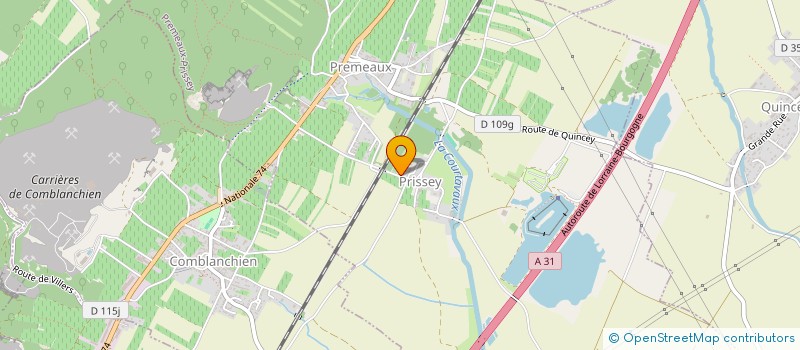 localisation de l'entreprise GFA LE CHAPITRE  PREMEAUX-PRISSEY