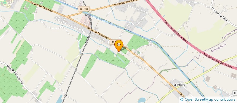 localisation de l'entreprise GFA LE CHATEAU  CASTELSARRASIN