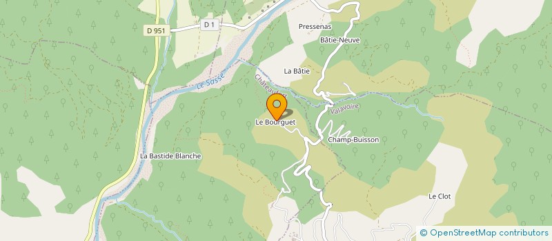 localisation de l'entreprise GFA LE CHATEAU DE MIREILLE  BELLAFFAIRE