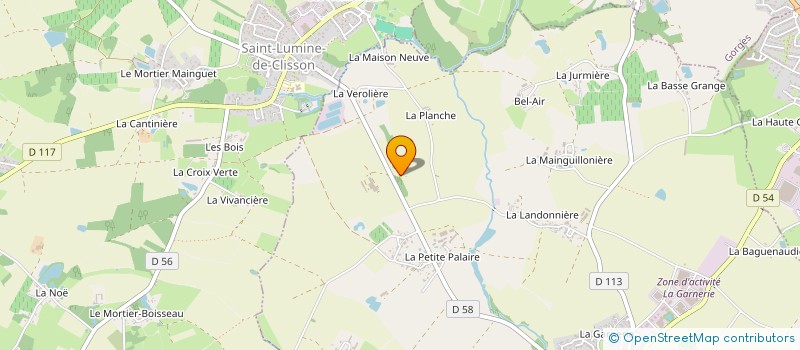 localisation de l'entreprise GFA LE CHENE PINEAU  SAINT-HILAIRE-DE-CLISSON