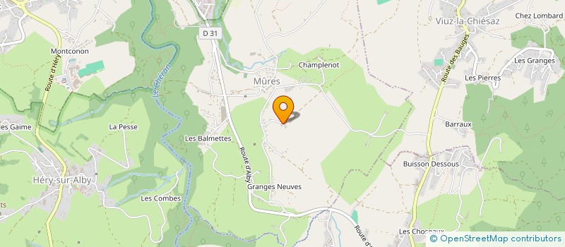 localisation de l'entreprise GFA LE CHERAN  MURES