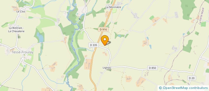 localisation de l'entreprise GFA LE CLOS à TESSE FROULAY