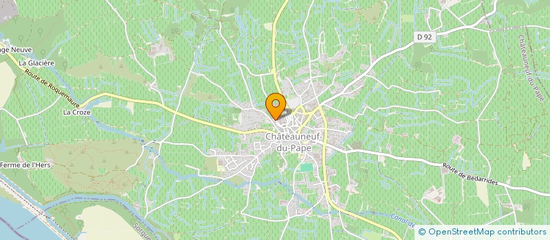 localisation de l'entreprise GFA LE CLOS DU GRAND'PERE  CHATEAUNEUF-DU-PAPE