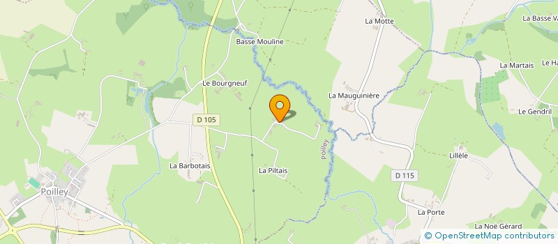 localisation de l'entreprise GFA LE CLOS DU GUE à POILLEY