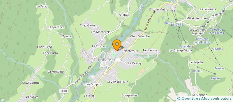 localisation de l'entreprise GFA LE COING  HABERE-LULLIN