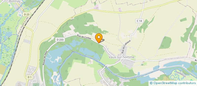 localisation de l'entreprise GFA LE COMBEREAU  VAUX-SUR-SOMME