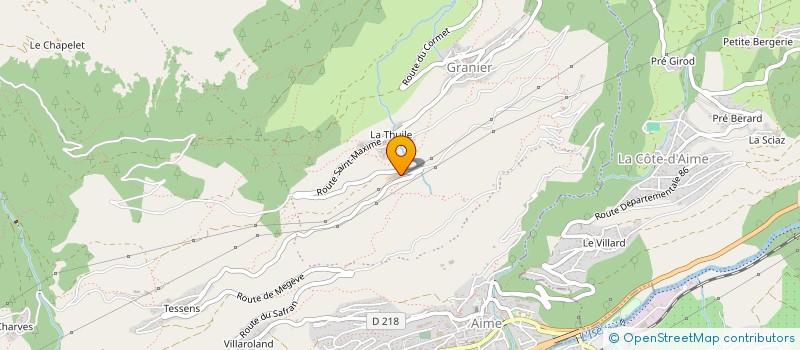 localisation de l'entreprise GFA LE CONSORTAGE  AIME-LA-PLAGNE