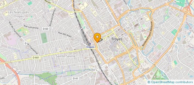 localisation de l'entreprise GFA LE CONTREFORT à TROYES