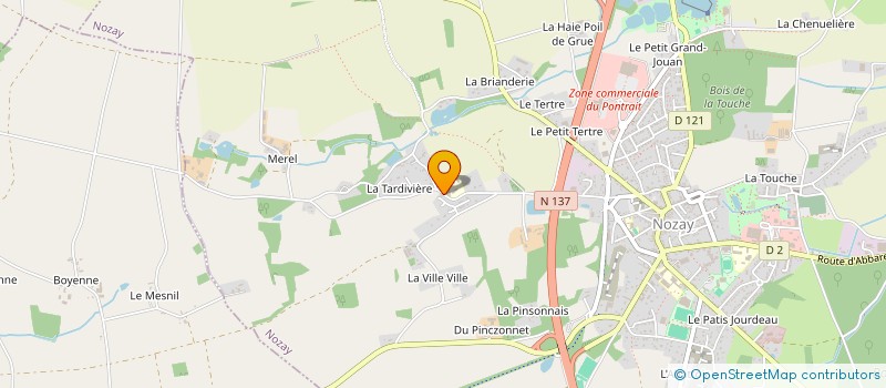 localisation de l'entreprise GFA LE CREUSET  NOZAY