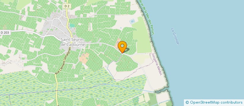 localisation de l'entreprise GFA LE DOMAINE  SAINT-SEURIN-DE-CADOURNE
