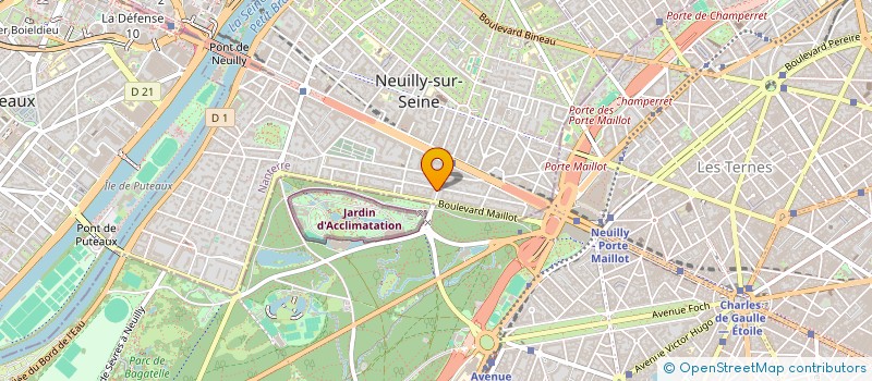localisation de l'entreprise GFA LE DOMAINE DU MONT DES OLIVIERS à NEUILLY-SUR-SEINE
