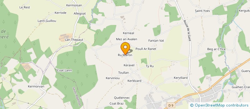 localisation de l'entreprise GFA LE DOMAINE SAUVAGE  LE MERZER