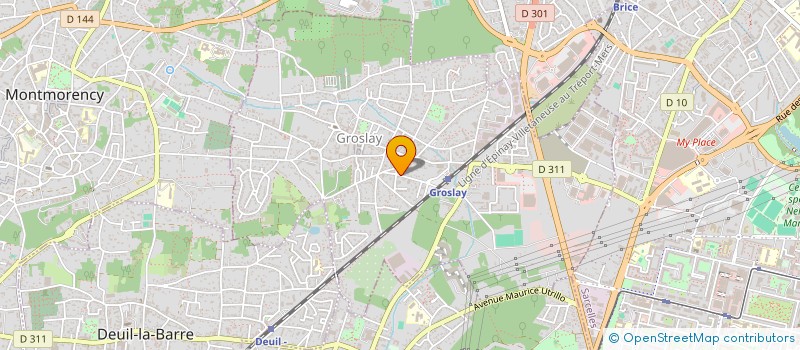 localisation de l'entreprise GFA LE FER A CHEVAL  GROSLAY