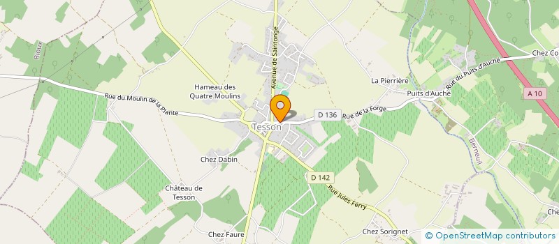 localisation de l'entreprise GFA LE FIEF DU BOUQUET  TESSON