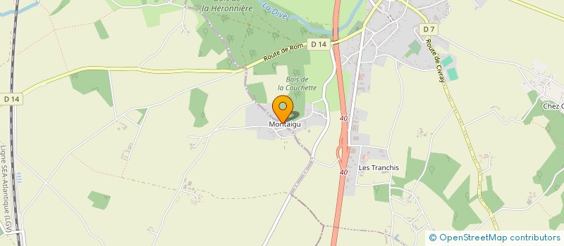 localisation de l'entreprise GFA LE GRAND BOIS à VALENCE-EN-POITOU