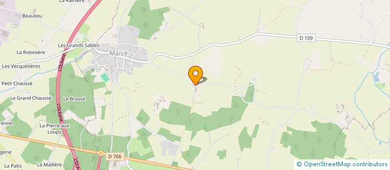 localisation de l'entreprise GFA LE GRAND VALLON à SEICHES-SUR-LE-LOIR