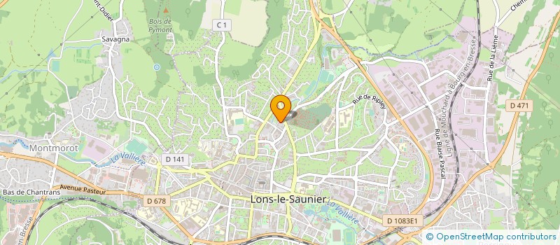 localisation de l'entreprise GFA LE GRENOUILLARD  LONS-LE-SAUNIER