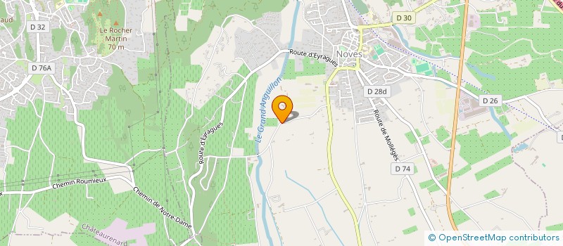 localisation de l'entreprise GFA LE GRES  NOVES