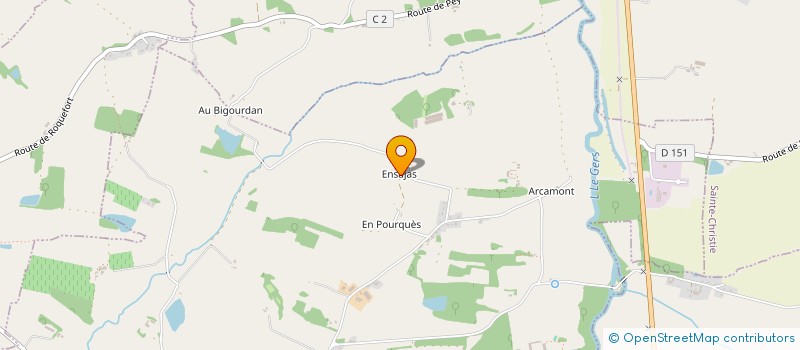 localisation de l'entreprise GFA LE HAMEAU  ROQUELAURE