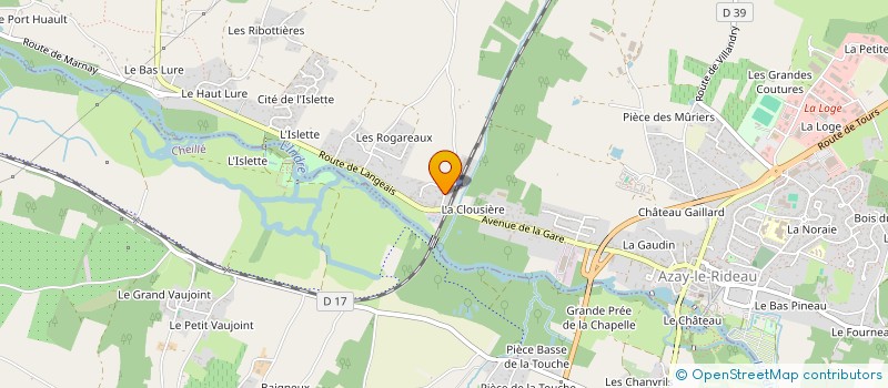 localisation de l'entreprise GFA LE HAUT DES COTEAUX à AZAY-LE-RIDEAU