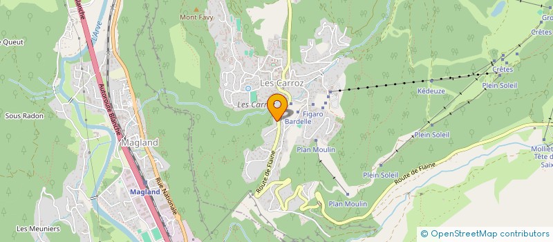 localisation de l'entreprise GFA LE LEUTA  ARACHES-LA-FRASSE