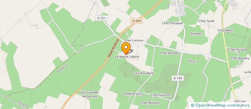 localisation de l'entreprise GFA LE MAINE  SAINTE-LHEURINE