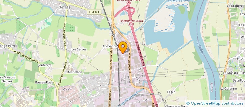 localisation de l'entreprise GFA LE MARVERAND  ARNAS