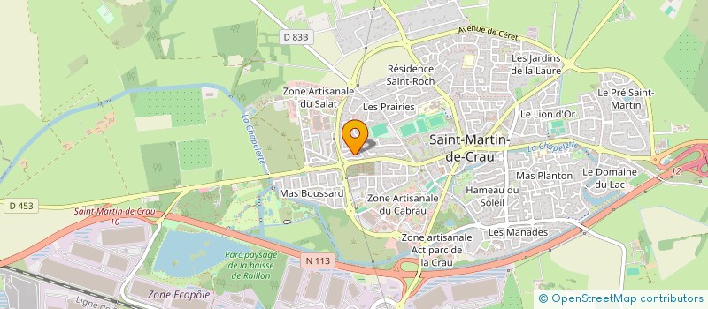 localisation de l'entreprise GFA LE MAZET à SAINT MARTIN DE CRAU