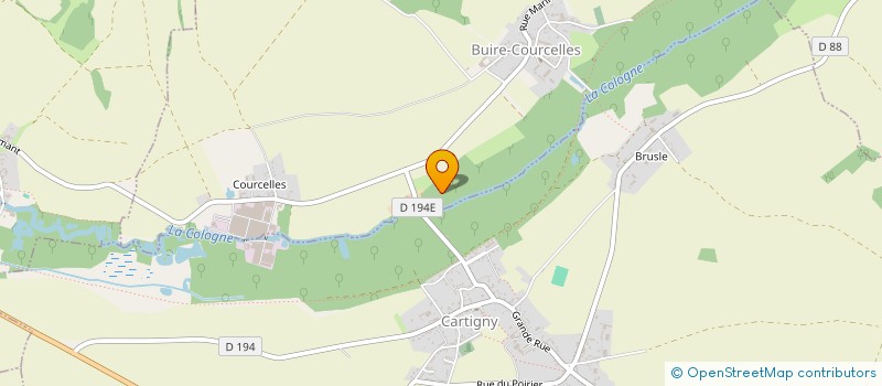 localisation de l'entreprise GFA LE MOULIN DE BINARD  BUIRE-COURCELLES