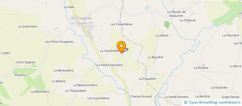 localisation de l'entreprise GFA LE MOULIN ROUGE  LA CHAPELLE-SOUEF