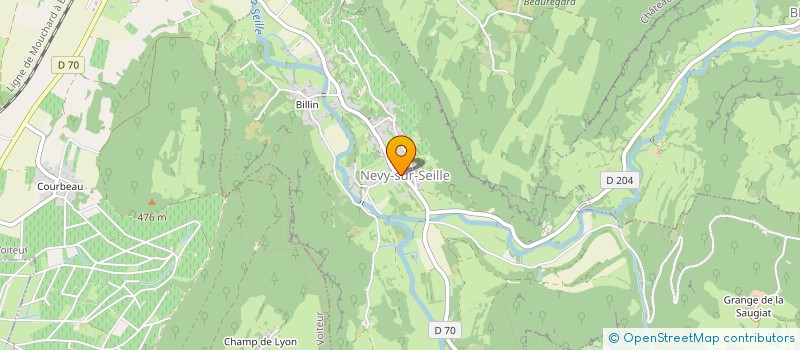 localisation de l'entreprise GFA LE NID 23  NEVY-SUR-SEILLE