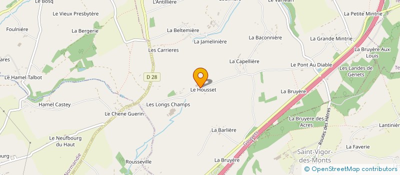 localisation de l'entreprise GFA LE NORMAND  GOUVETS