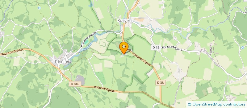 localisation de l'entreprise GFA LE PALAT  THEMINES