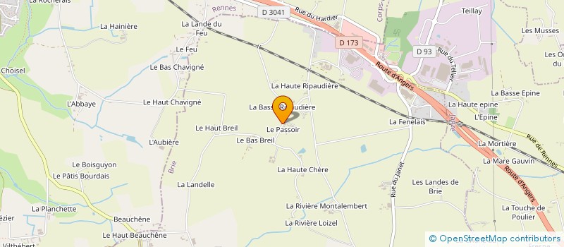 localisation de l'entreprise GFA LE PASSOIR à BRIE