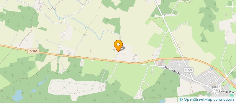 localisation de l'entreprise GFA LE PETIT BOIS DE LA GALOISIERE  JARZE VILLAGES